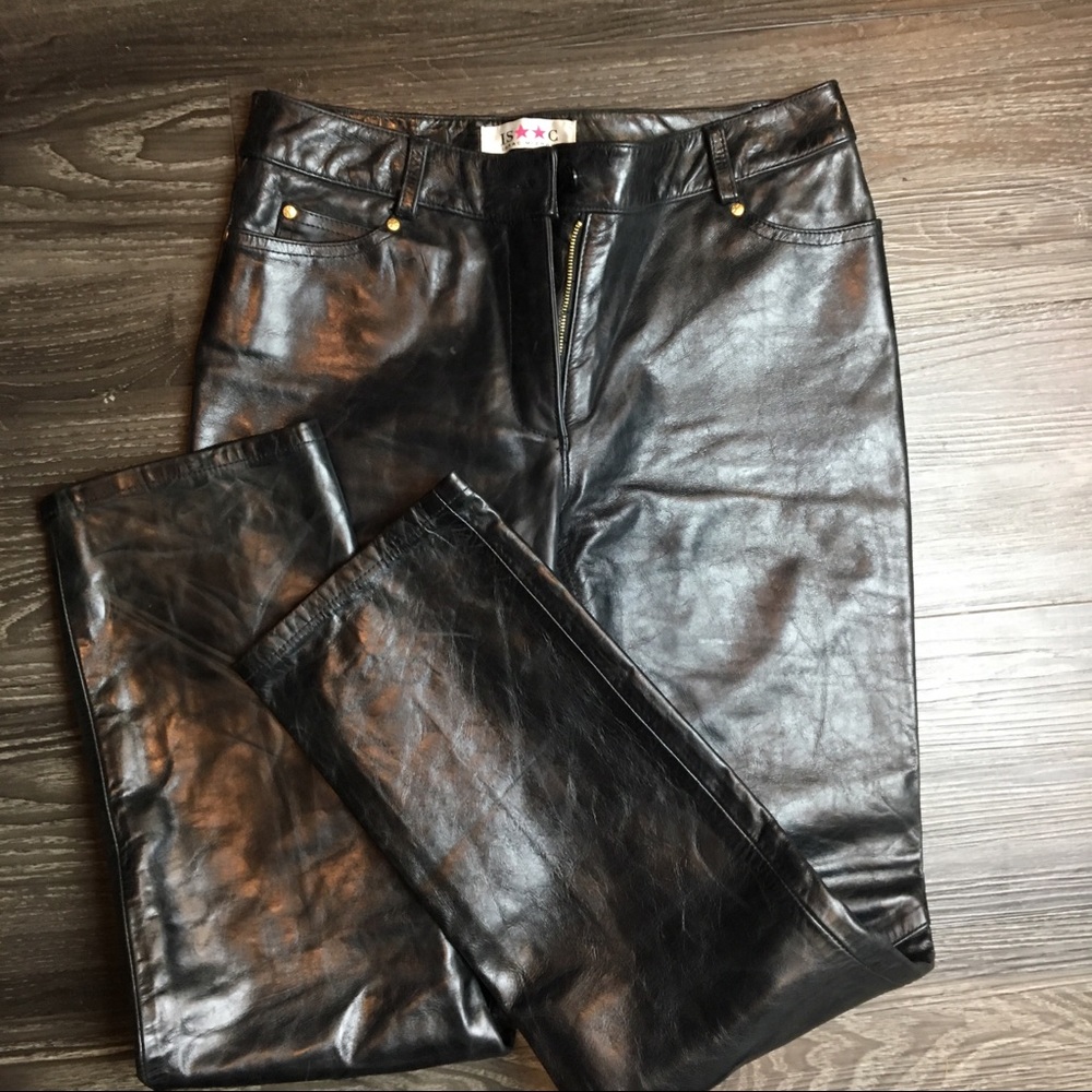 Issac Mizrahi Vintage Women’s Leather Pants Size 4